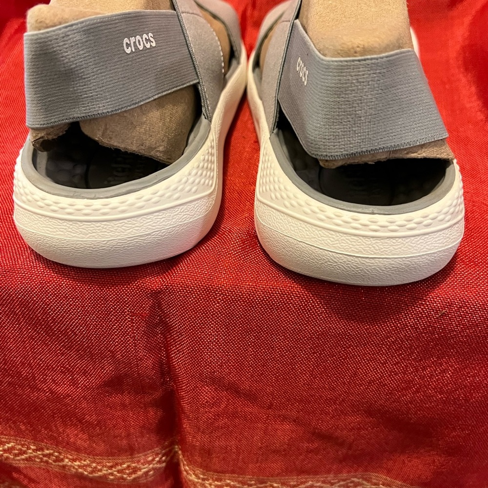 CROCS women’s LiteRide stretch sandals.